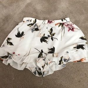 flower shorts high rise